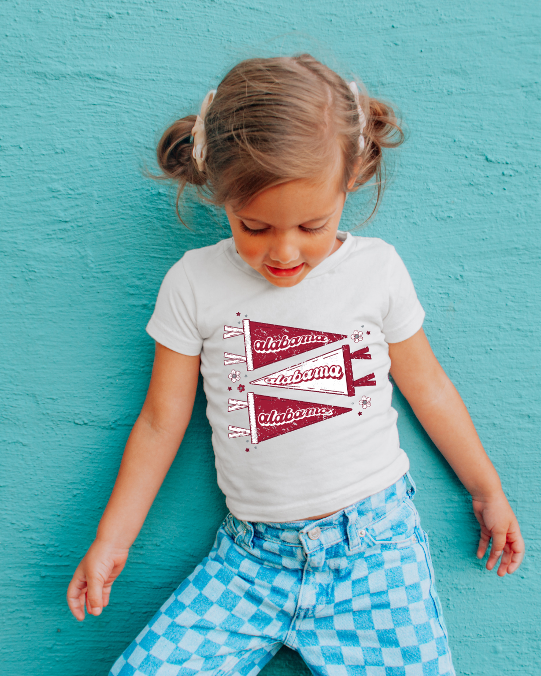 Alabama Pennant Distressed Youth Graphic Tee