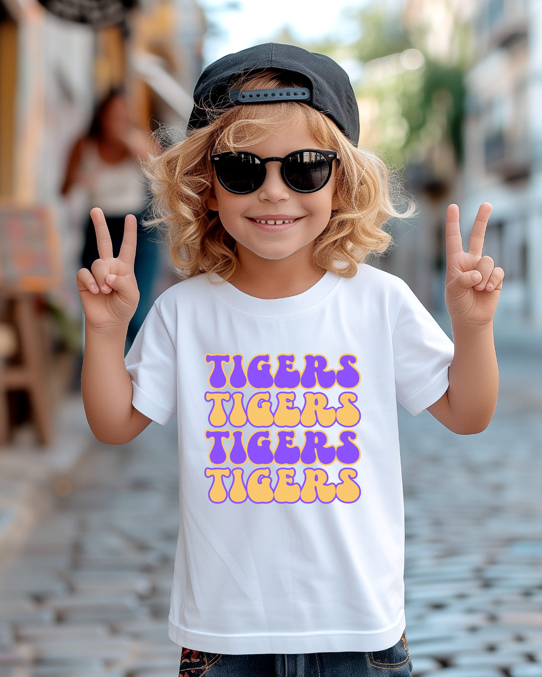 TIGERS TIGERS TIGERS Youth LSU Tee