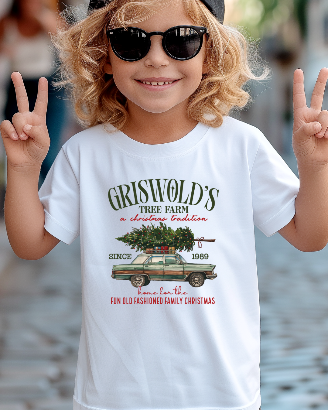 Griswold's Tree Farm Christmas Youth Graphic Tee