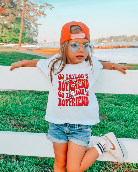 Chant Go Taylor's Boyfriend NFL X Taylor Youth Graphic Tee