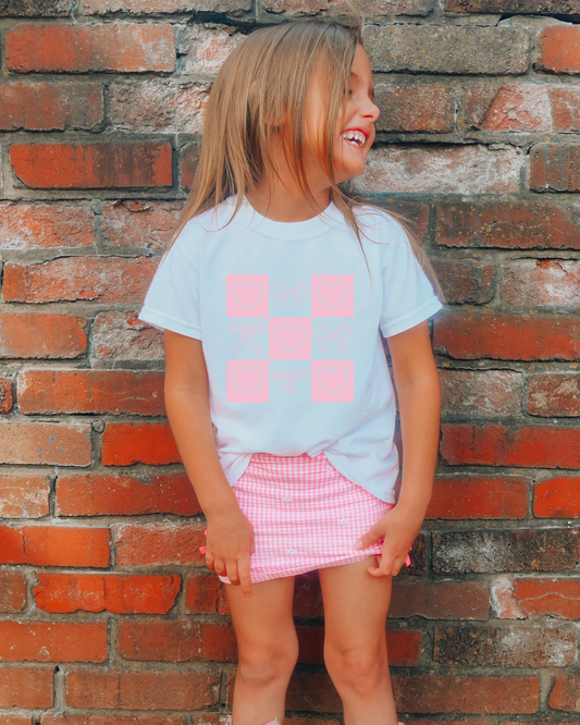 Retro Valentines Coquette Youth Graphic Tee