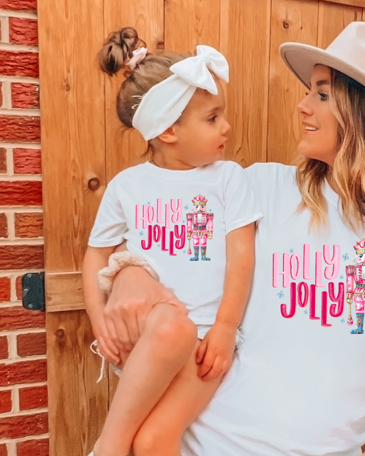 Holly Jolly Nutcracker Christmas Toddler Graphic Tee