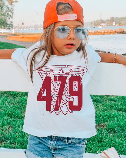 479 Arkansas Basketball Youth Graphic Tee