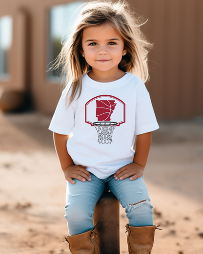 Arkansas Basketball Net Arkansas part 2 Toddler Graphic Tee