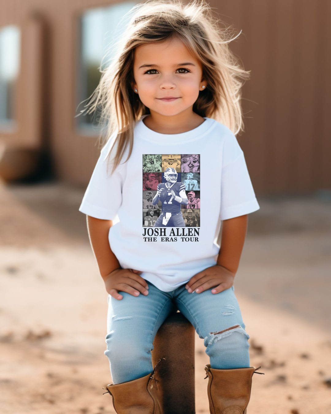 Josh Allen Eras Tour Buffalo Bills Youth Graphic Tee