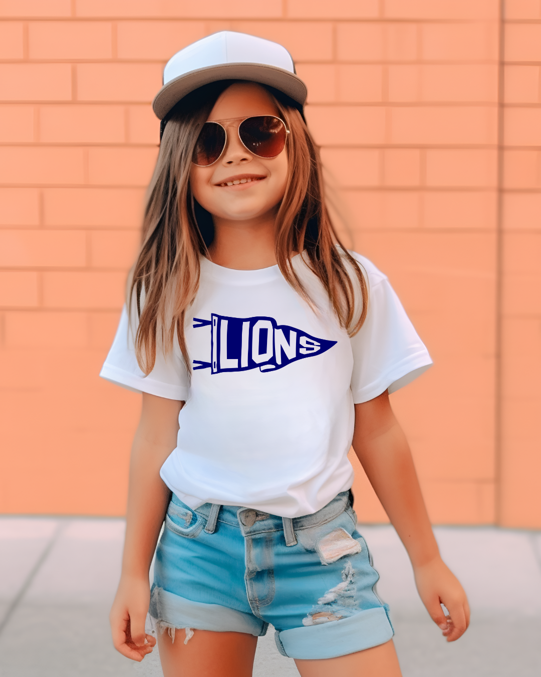 Lions Pennant Detroit NFL Youth Graphic Tee