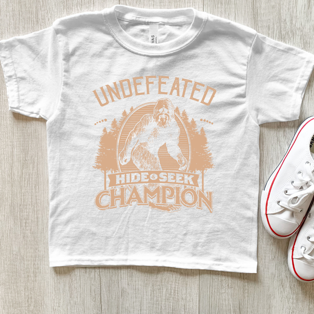 Undefeated Hide and Seek Champ UFO Youth Graphic Tee