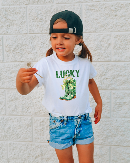 Lucky Girl Boots Youth Graphic Tee