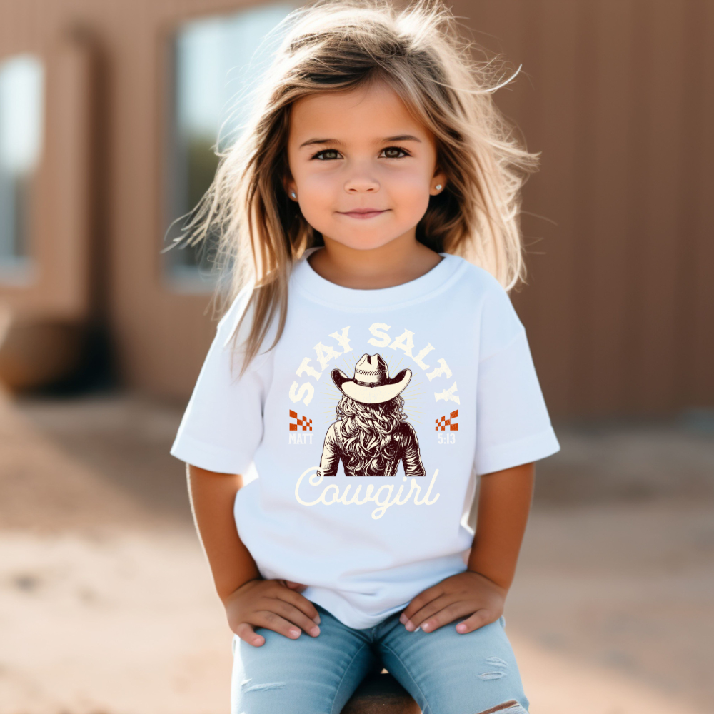 Stay Salty Cowgirl Youth Graphic Tee