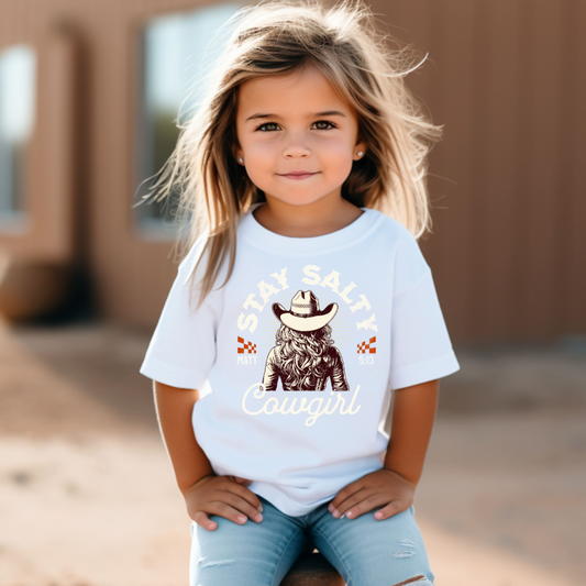 Stay Salty Cowgirl Youth Graphic Tee
