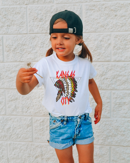 Kansas City Chiefs Headdress Youth Graphic Tee