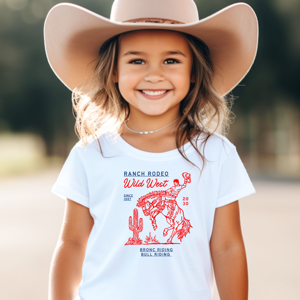 Ranch Rodeo Wild West Youth Graphic Tee