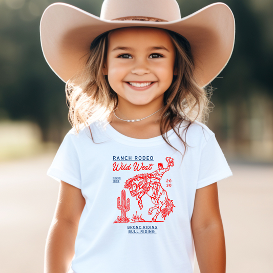 Ranch Rodeo Wild West Youth Graphic Tee