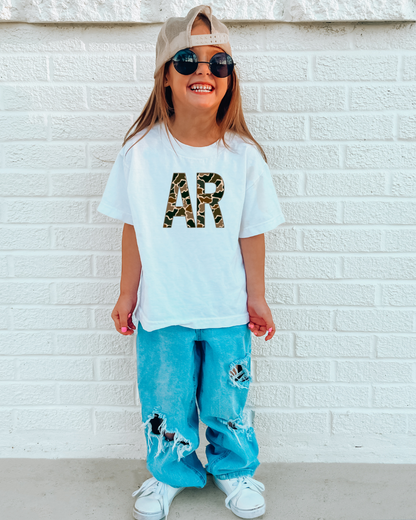 Camo AR Arkansas Youth Graphic Tee