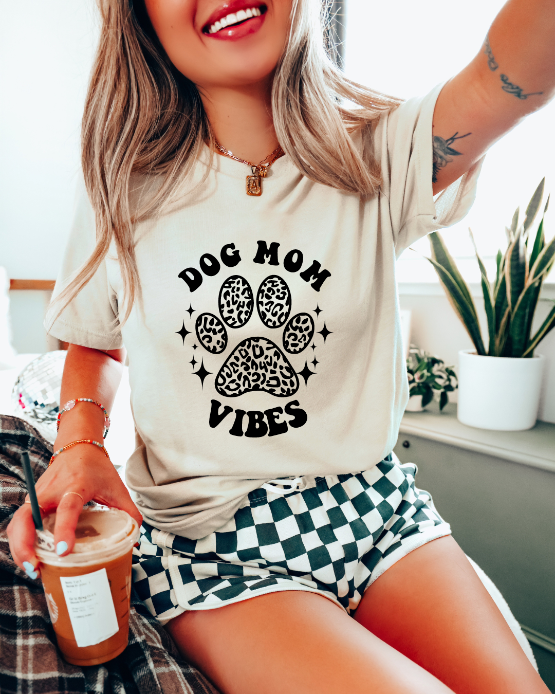 Dog Mom Vibes Mothers Day Adult Tee