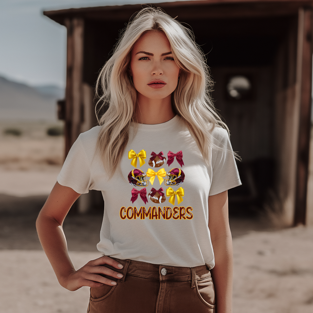 Coquette Washington Commanders Adult Graphic Tee