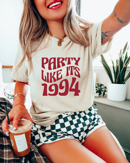 Party Like It's 1994 Arkansas Basketball Adult Tee (RED)