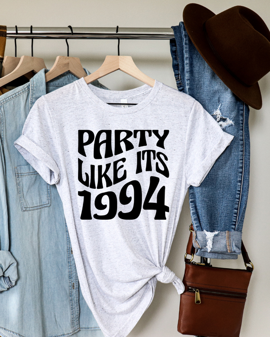 Party Like It's 1994 Arkansas Basketball Adult Tee (BLACK)