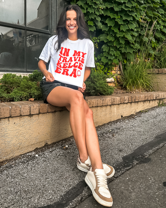 In My Travis Era NFL X Taylor Adult Tee (Red)