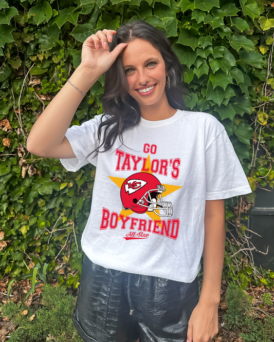 Go Taylors Boyfriend NFL X Taylor Adult Tee