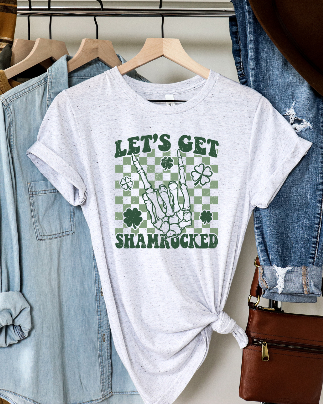 Let's Get Shamrocked Lucky Adult Tee