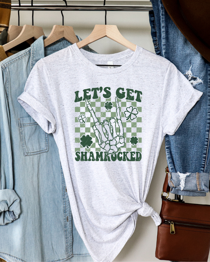 Let's Get Shamrocked Lucky Adult Tee